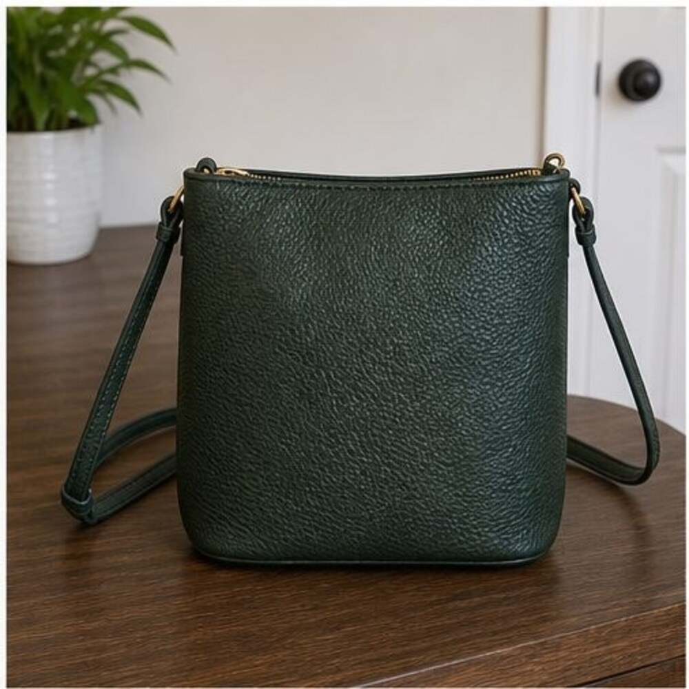 Camel Quilted Crossbody Bag